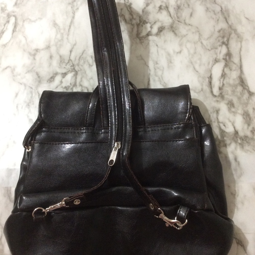 Fashion Express Crossbody/Back Pack/Bag Black w/ B Initial Personalized … - Picture 2 of 6